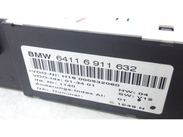 Блок управления климат-контролем 6911632, 64116911632 BMW 3 E46