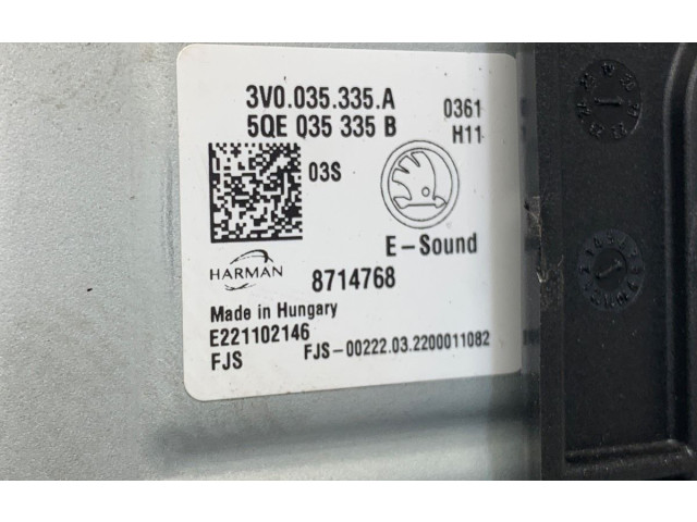 Блок управления 3V0035335A Skoda Octavia Mk4