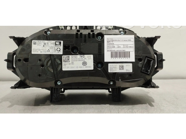 Панель приборов 5G1920741D, A2C16117400   Volkswagen Golf VII       