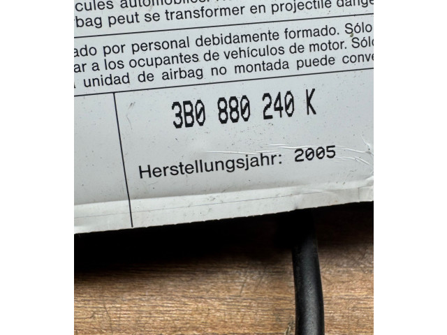 Подушка безопасности в сиденье 3B0880240K Skoda Superb B5 (3U)