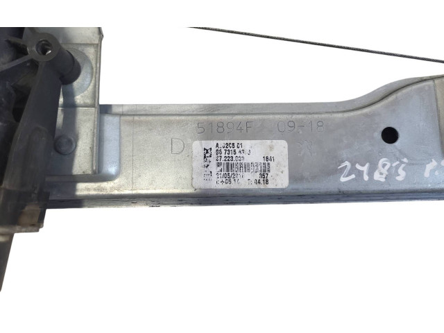 Передний комплект электрического механизма для подъема окна 9674254380, 9673154380 Peugeot 208