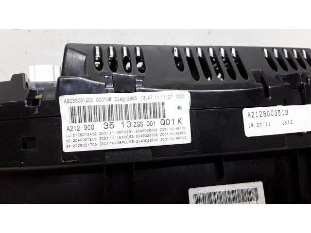 Přístrojová deska Mercedes-Benz E W212 2012 A2129003513