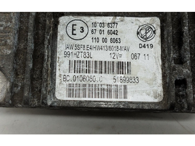 Řídící jednotka 51899833, BC0106060   Fiat Punto Evo 2011