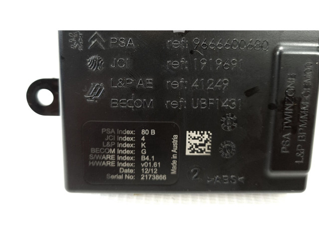 Блок управления 9666600680, 9666600680   Citroen DS4