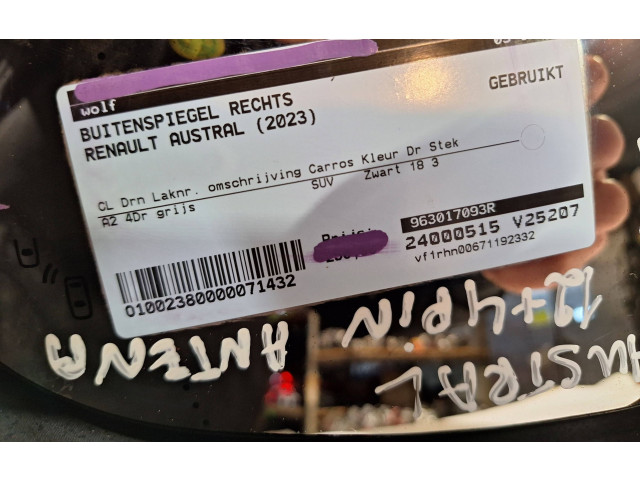 Zpětné zrcátko Renault Austral 2022