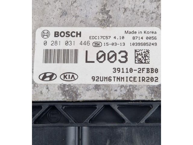 Řídící jednotka 0281031446, 391102FBB0 KIA Sorento 2016