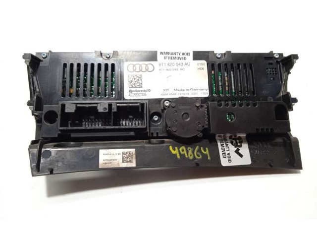 Блок управления климат-контролем 8T1820043AC, 8T1820043ACXZF Audi A5 Sportback 8TA