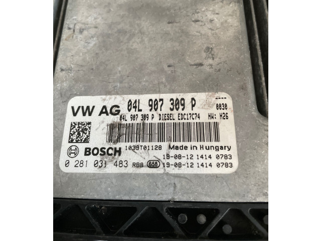 Блок управления двигателя 04L907309P, 0281031483   Audi Q2 -