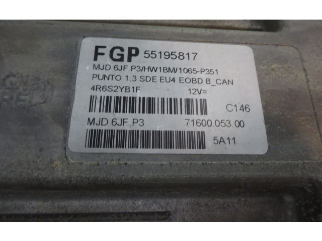 Řídící jednotka 55195817 Fiat Punto Evo 2005