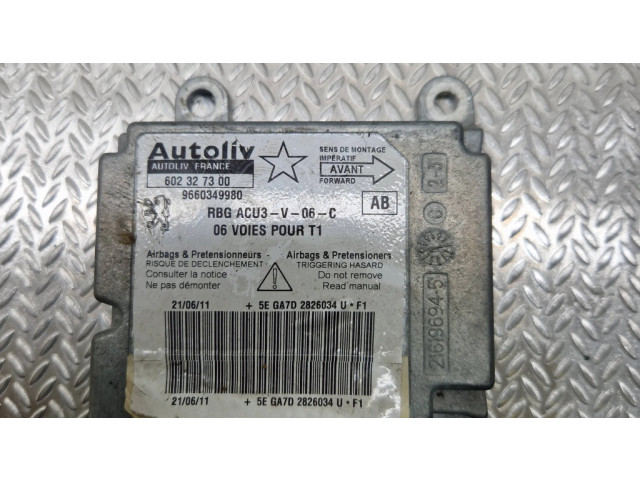 Блок подушек безопасности 9660349980, 602327300 Peugeot 406