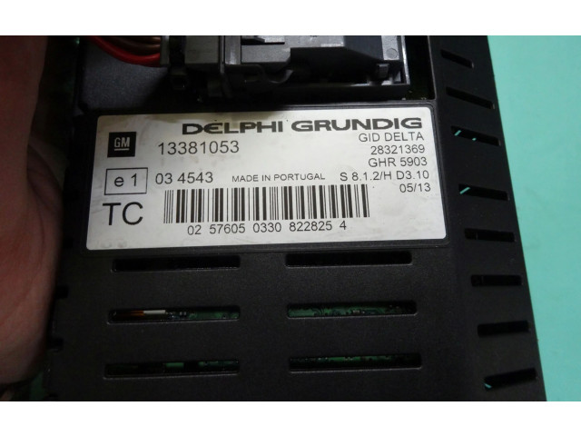 Дисплей 13381053, 28321369 Vauxhall Zafira B