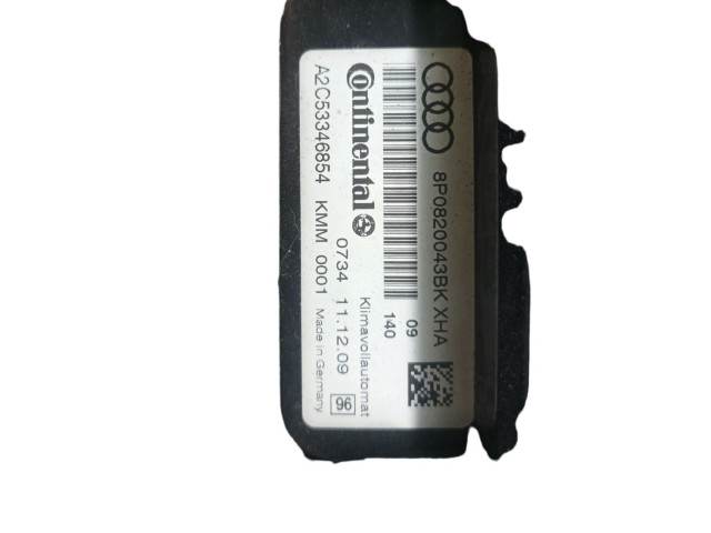 Блок управления климат-контролем 8P0820043BMXHA   Audi A3 S3 A3 Sportback 8P