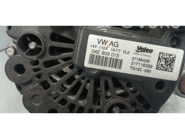 Генератор 04E903015, 04E903015G Skoda Fabia Mk3 (NJ)