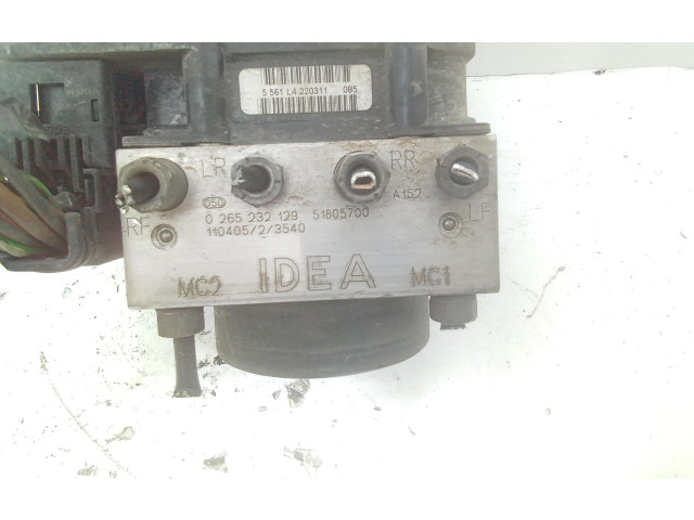 Блок управления АБС 0265232129, 0265232129 Fiat Idea
