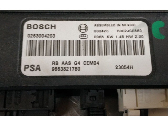 Блок управления 9663821780 Citroen C4 I