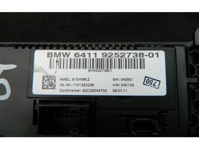 Блок управления климат-контролем 9252738   BMW X3 F25