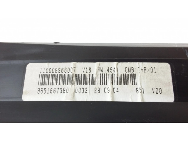 Панель приборов 9651667380, 965166380   Citroen Xsara Picasso       