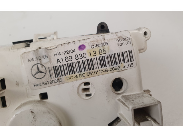 Блок управления климат-контролем A1698301385   Mercedes-Benz A W169