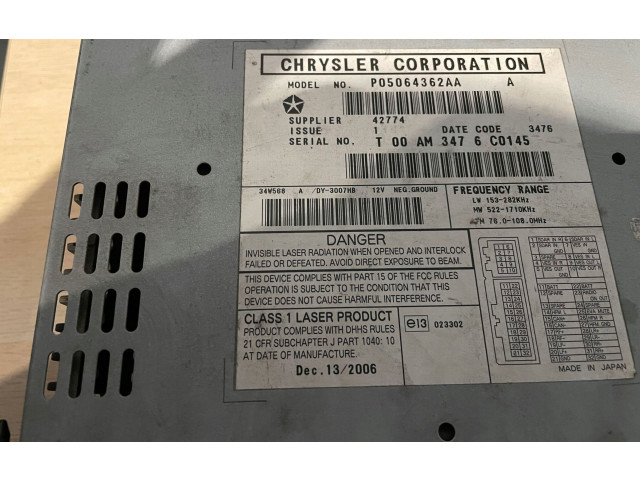 Přístrojová deska  Dodge Caliber 2007 P05064362AA, P05064362  