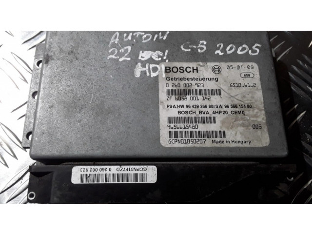 Блок управления коробкой передач 0260002923, 9656615480 Citroen C5