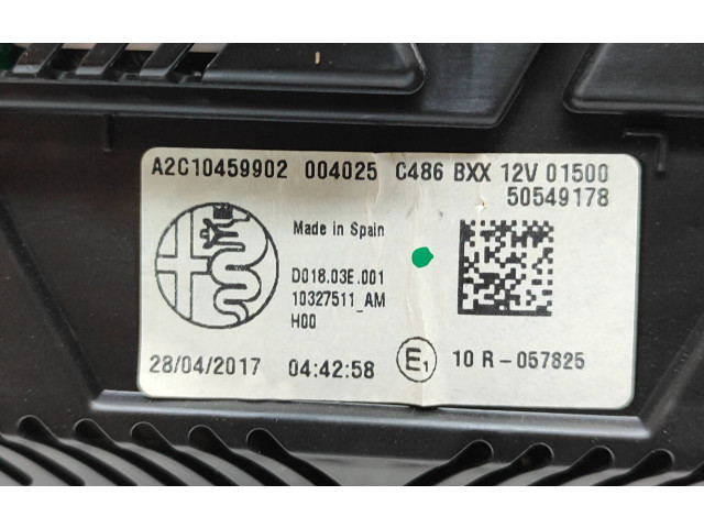 Přístrojová deska Alfa Romeo Giulia 2018 50549178, A2C10459902