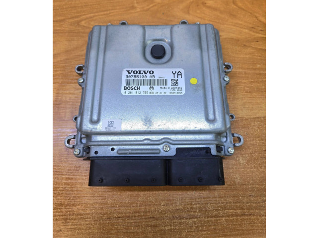 Блок управления двигателя 30785100AB, 0281012765 Volvo S80
