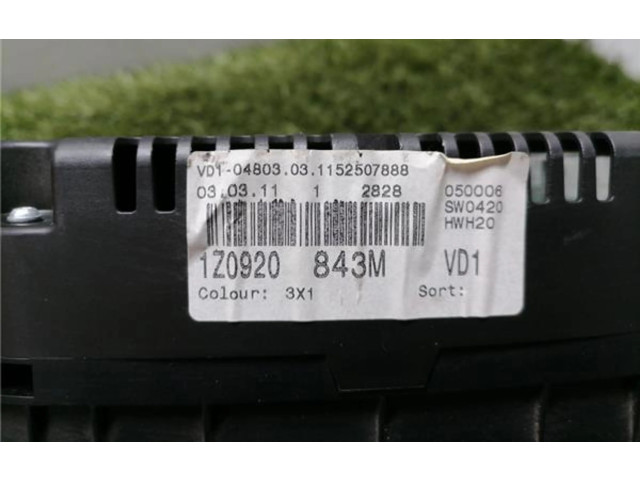 Панель приборов 1z0920843m, 1z0920843m Skoda Octavia Mk2 (1Z)