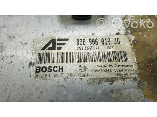 Блок управления двигателя 038906019jg, 0281010982 Ford Galaxy