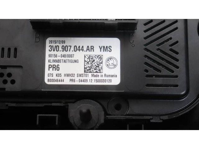 Блок управления климат-контролем 3V0907044AR, B00046444   Skoda Superb B8 (3V)