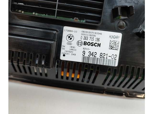 Přístrojová deska BMW X5 F15 2014 9342821, 0263715196