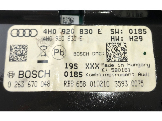 Řídící jednotka 4H0920830E Audi A8 S8 D4 4H 2009