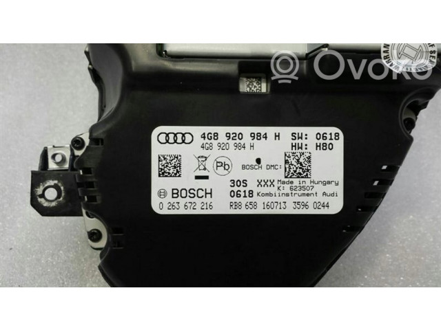 Панель приборов 4G8920984H Audi A6 S6 C7 4G