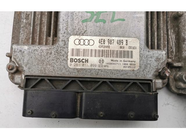 Блок управления двигателем Блок управления 0281011099--   Audi A8 S8 D2 4D