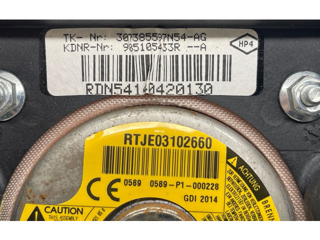 Подушка безопасности водителя 301385597N54A, RTJE03102660   Dacia Sandero II