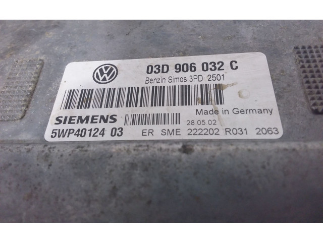 Řídící jednotka 03D906032C, 03D906032C Volkswagen Polo III 6N 6N2 6NF 2000