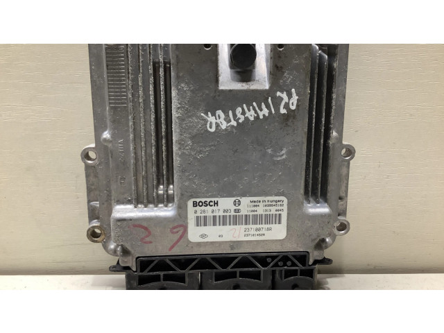 Блок управления двигателя 0281017003, 237100718R   Nissan Primastar