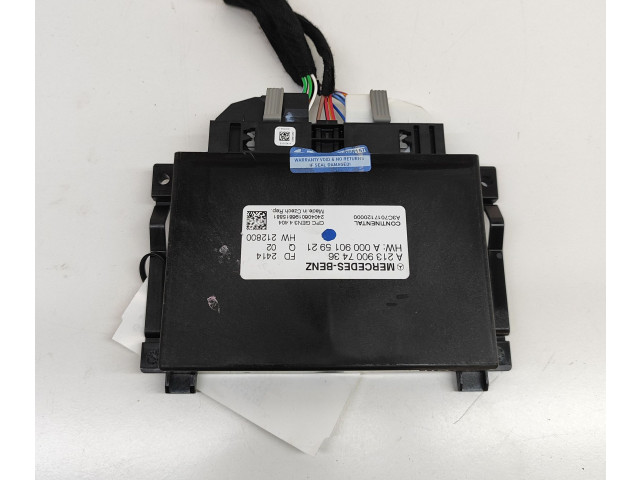 Блок управления коробкой передач A2139007436, A0009015921   Mercedes-Benz CLA C118 X118