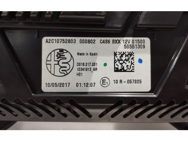 Přístrojová deska Alfa Romeo Stelvio 2017 50551309, A2C10752803