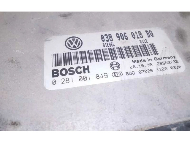 Блок управления двигателя 038906018BQ, 0281001849 Skoda Octavia Mk1 (1U)