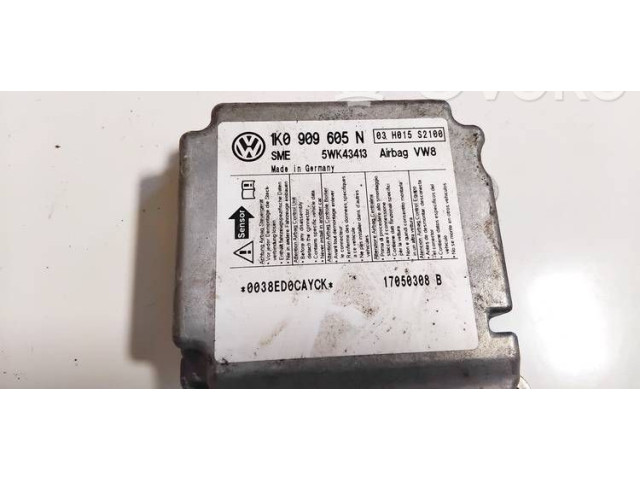 Блок подушек безопасности 1k0909605n, 5wk4341317050308b Volkswagen Golf Plus