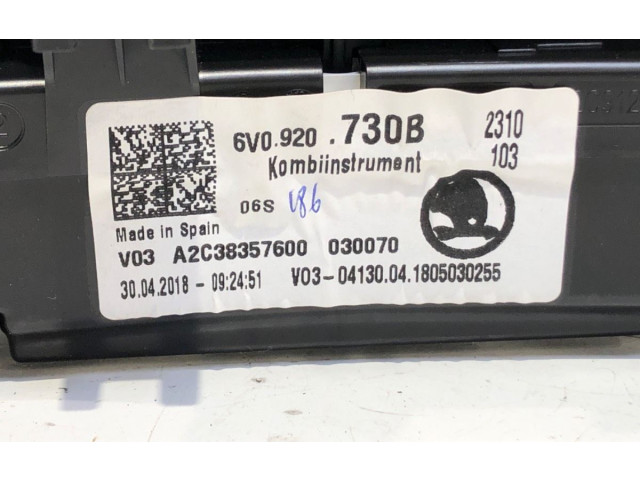 Панель приборов 6V0920730B Skoda Fabia Mk3 (NJ)