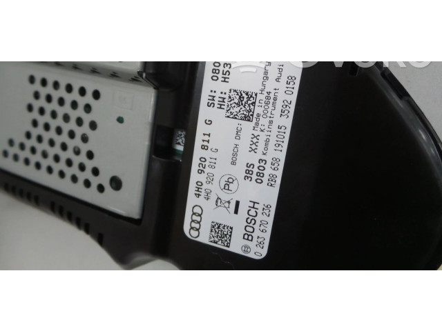 Přístrojová deska Audi A8 S8 D4 4H 2015 4H0920811G, 4H0920811M