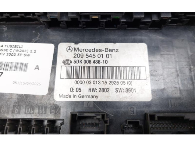 Pojistková skříňka 2095450101, 2095450101 Mercedes-Benz C W203 2000