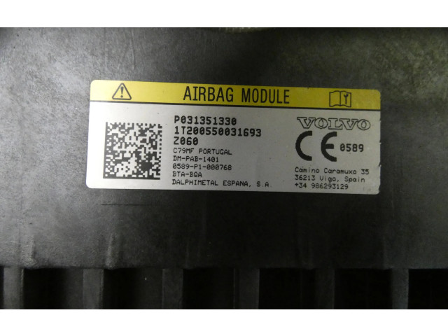 Подушка безопасности пассажира 31351330, 1T200550031693 Volvo XC90