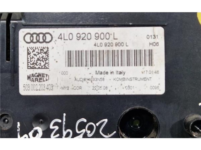 Přístrojová deska  Audi Q7 4L 2008 4L0920900L, 503002203403  