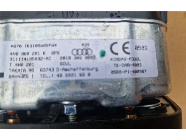 Подушка безопасности водителя 4N0880201K Audi A6 S6 C8 4K