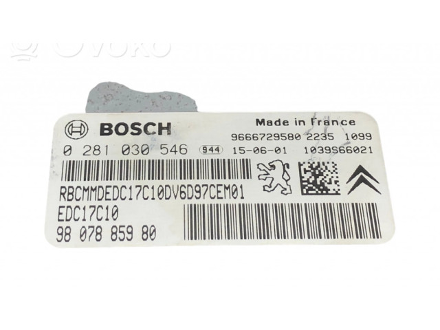 Řídící jednotka 0281030546, 9807885980   Citroen Berlingo 2013