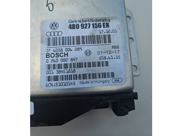 Блок управления коробкой передач 4B0927156ER, 0260002847   Audi A6 S6 C5 4B