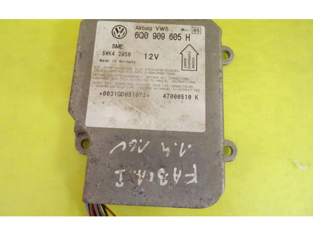 Блок подушек безопасности 6Q0909605H, 5WK42950 Skoda Fabia Mk1 (6Y)