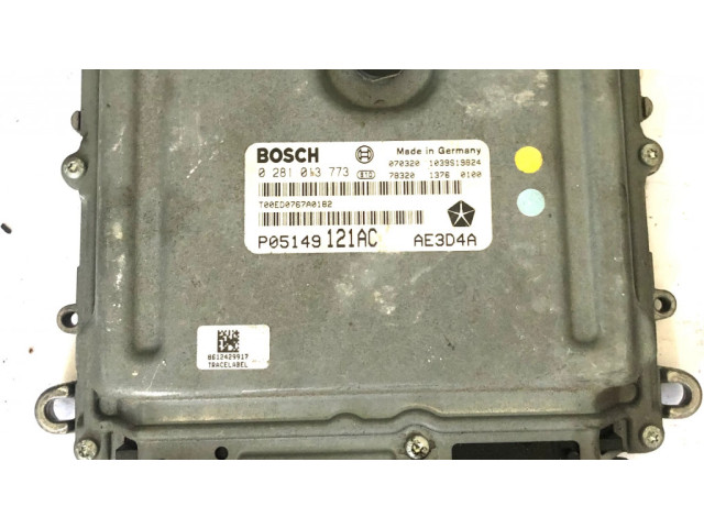Řídící jednotka 0281013773, P05149121AC Chrysler 300 - 300C 2008